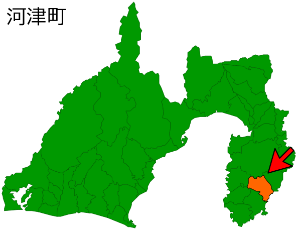 静岡県河津町の場所を示す画像