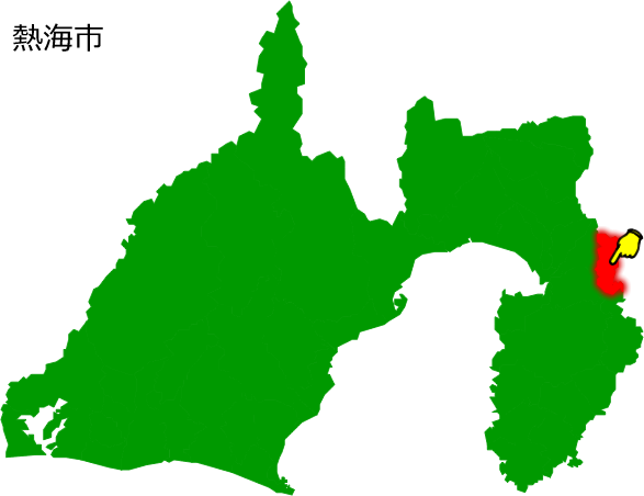 熱海市の場所を示す画像1