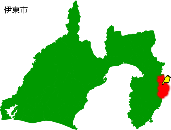伊東市の場所を示す画像1