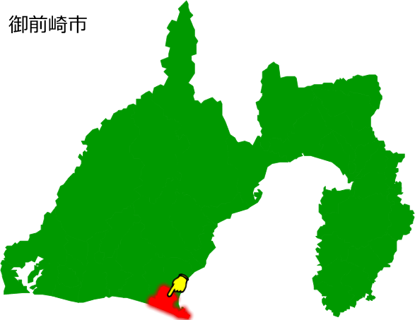 御前崎市の場所を示す画像1