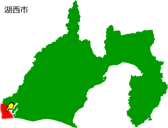 湖西市の場所を示す画像1