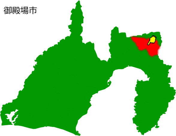 御殿場市の場所を示す画像1