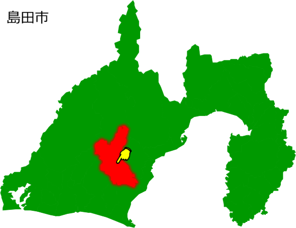 島田市の場所を示す画像1