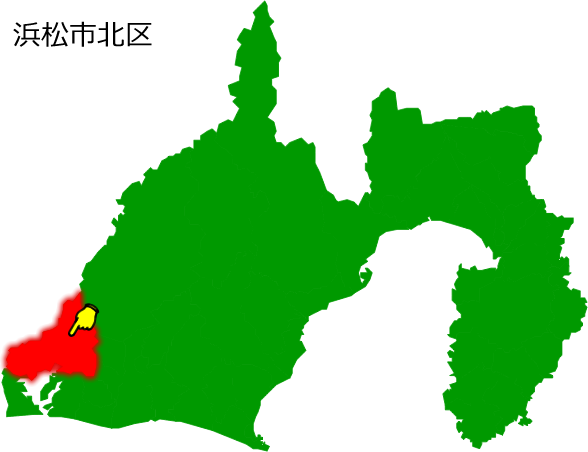 浜松市北区の場所を示す画像1