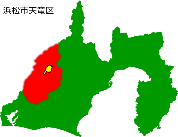 浜松市天竜区の場所を示す画像1