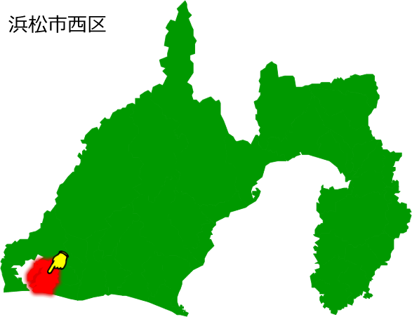浜松市西区の場所を示す画像1