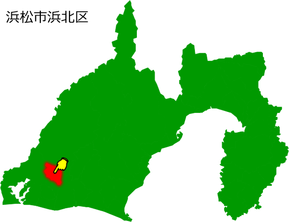 浜松市浜北区の場所を示す画像1