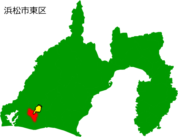 浜松市東区の場所を示す画像1