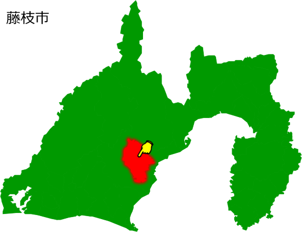 藤枝市の場所を示す画像1