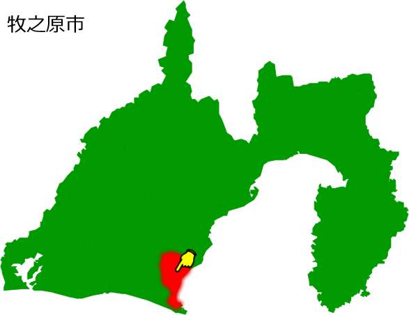 牧之原市の場所を示す画像1