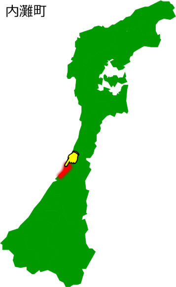 内灘町の場所を示す画像1