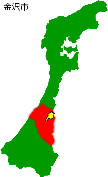 金沢市の場所を示す画像1
