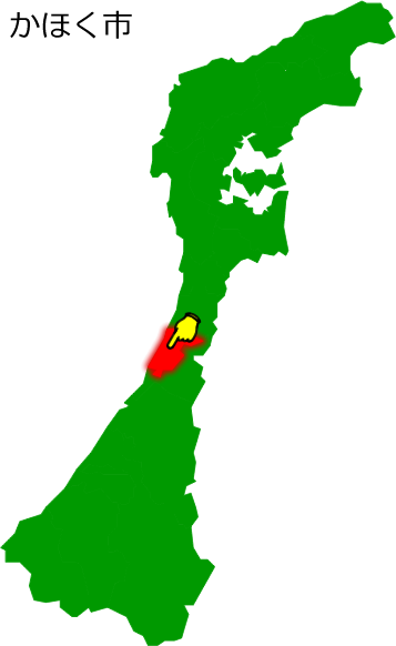 かほく市の場所を示す画像1
