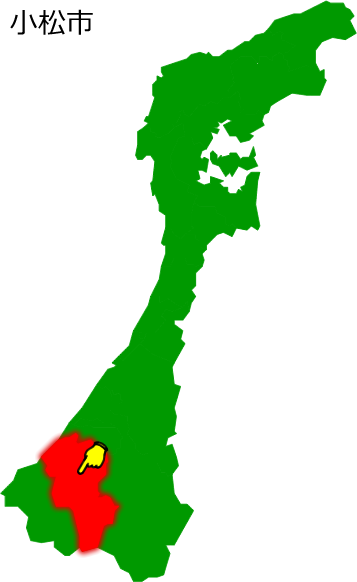 小松市の場所を示す画像1