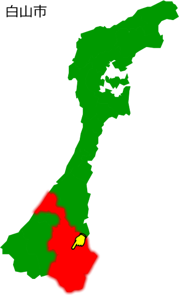 白山市の場所を示す画像1
