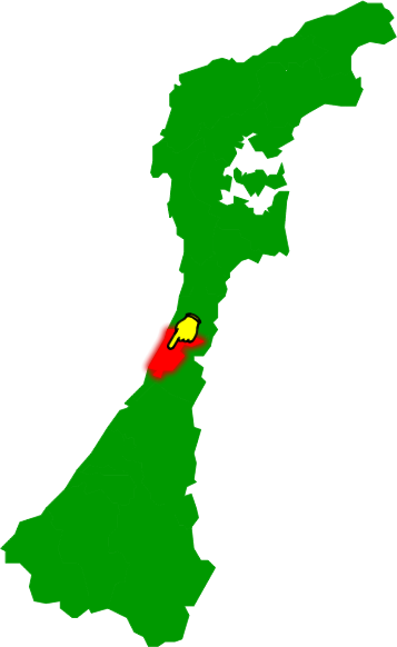 かほく市の場所を示す画像2