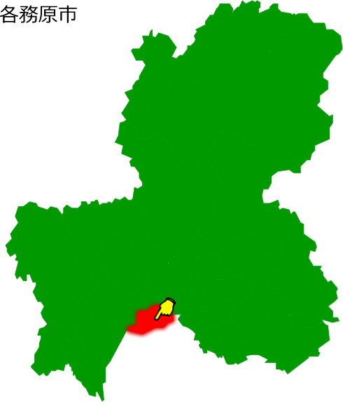各務原市の場所を示す画像1