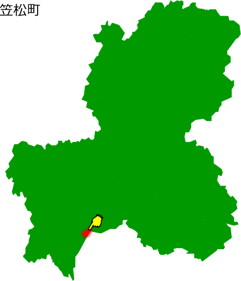 笠松町の場所を示す画像1