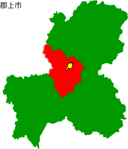 郡上市の場所を示す画像1