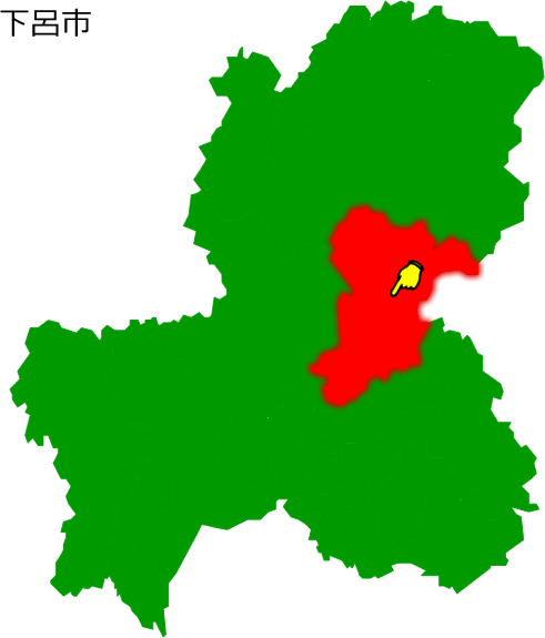 下呂市の場所を示す画像1