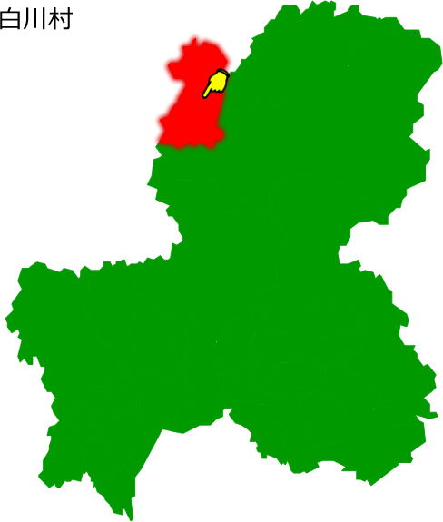 白川村の場所を示す画像1