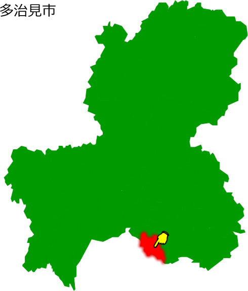 多治見市の場所を示す画像1