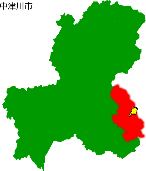 中津川市の場所を示す画像1
