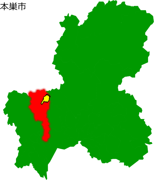 本巣市の場所を示す画像1