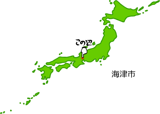 海津市の場所を示す画像5