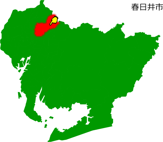 春日井市の場所を示す画像1