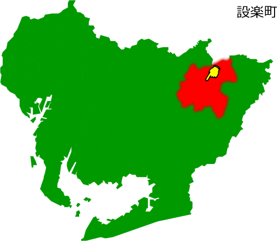 設楽町の場所を示す画像1