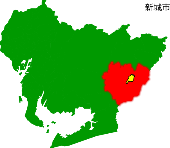 新城市の場所を示す画像1