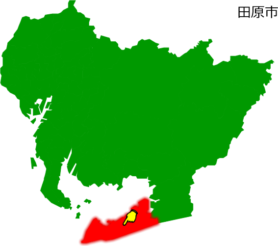 田原市の場所を示す画像1