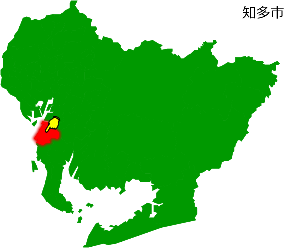 知多市の場所を示す画像1