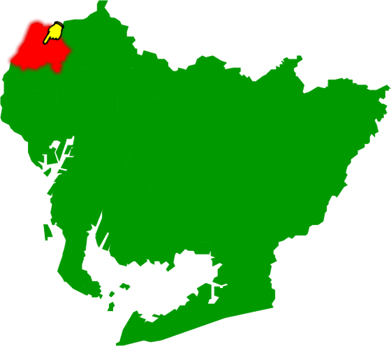 一宮市の場所を示す画像2