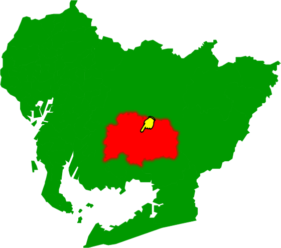 岡崎市の場所を示す画像2