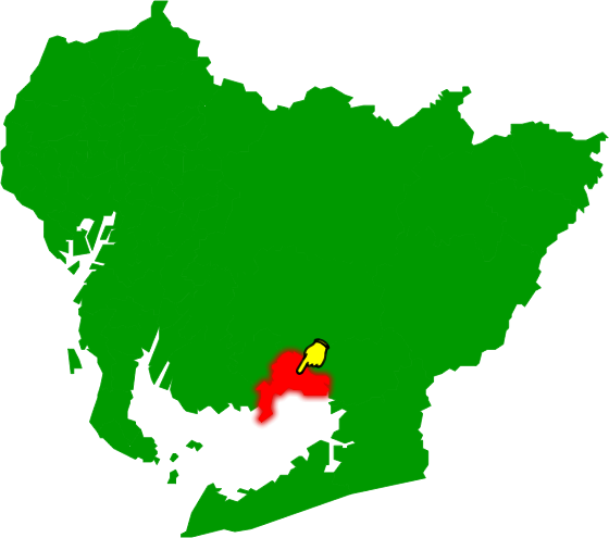 蒲郡市の場所を示す画像2