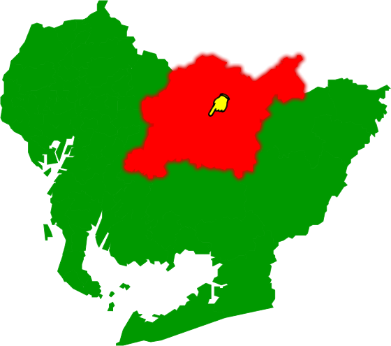 豊田市の場所を示す画像2