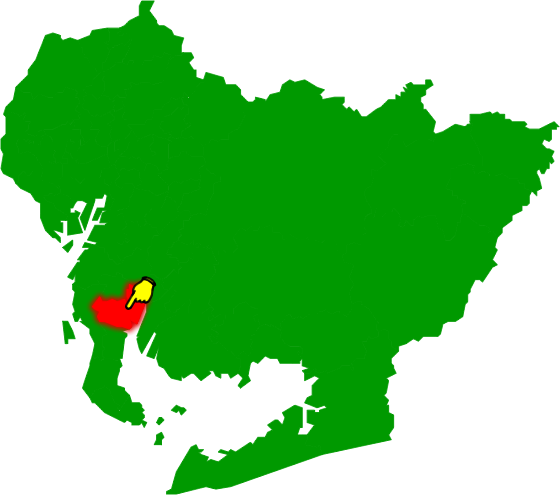 半田市の場所を示す画像2