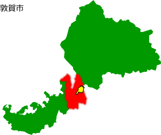 敦賀市の場所を示す画像1