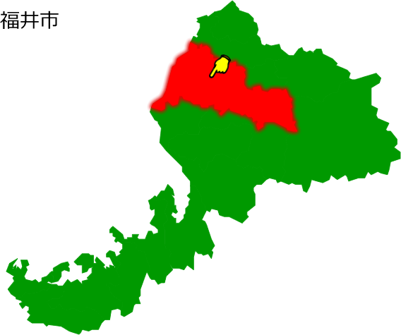 福井市の場所を示す画像1