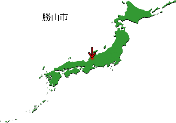 勝山市の場所を示す画像3