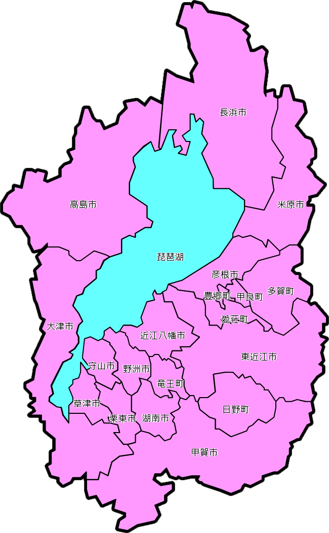 滋賀県のカラーバリエーション地図画像9