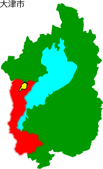 大津市の場所を示す画像1