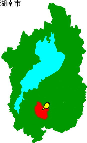 湖南市の場所を示す画像1