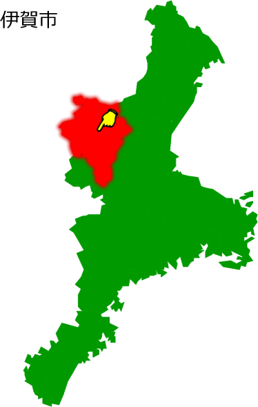 伊賀市の場所を示す画像1