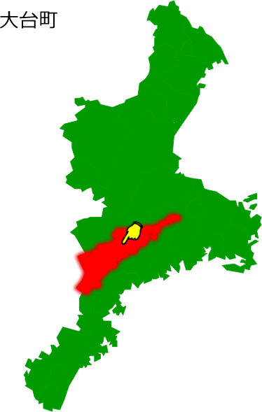 大台町の場所を示す画像1