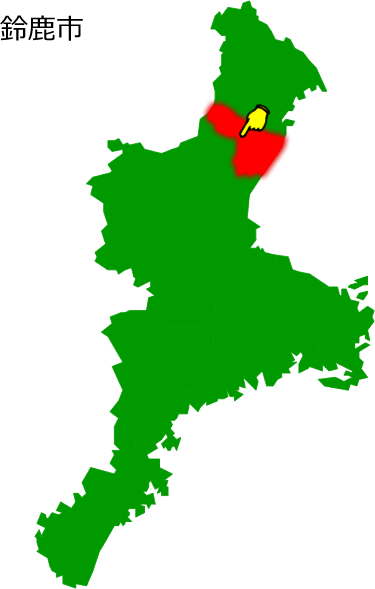 鈴鹿市の場所を示す画像1