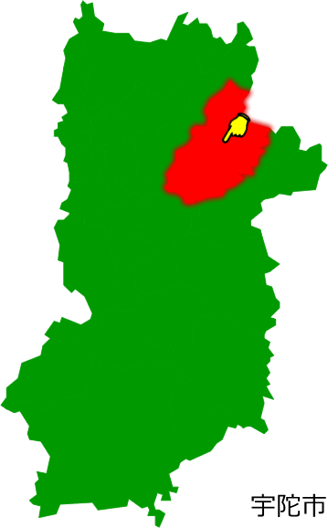 宇陀市の場所を示す画像1