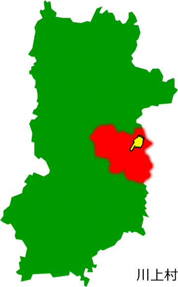 川上村の場所を示す画像1